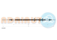 Pull cable, parking brake