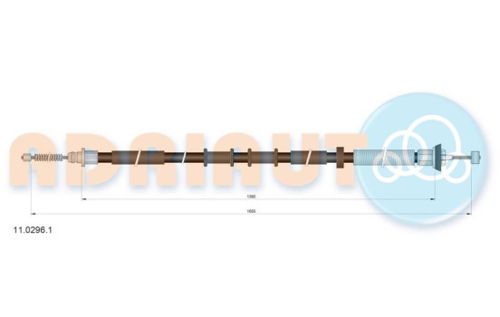 Pull cable, parking brake