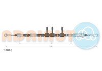 Pull cable, parking brake