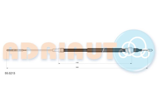 Pull cable, parking brake