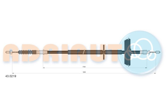 Pull cable, parking brake