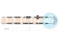 Pull cable, parking brake