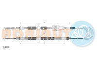 Pull cable, parking brake