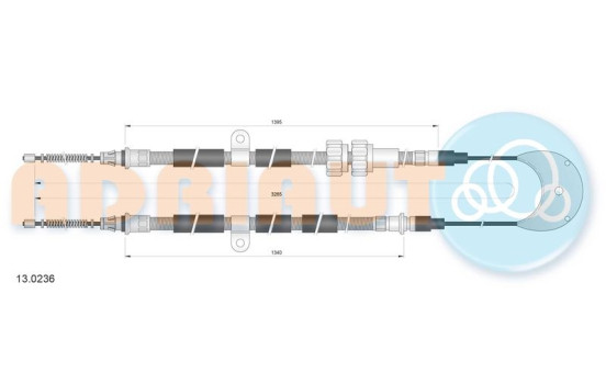 Pull cable, parking brake