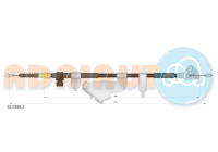 Pull cable, parking brake