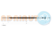 Pull cable, parking brake