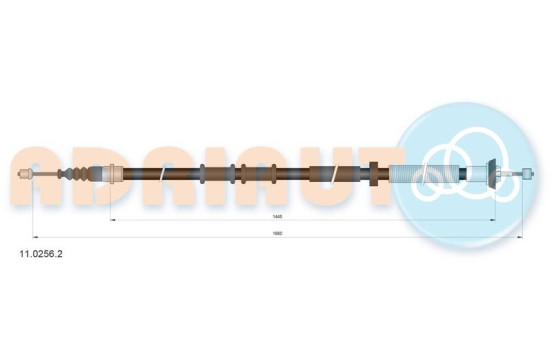 Pull cable, parking brake