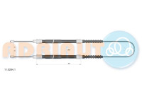 Pull cable, parking brake