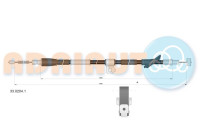 Pull cable, parking brake