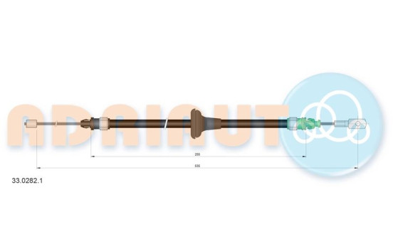 Pull cable, parking brake