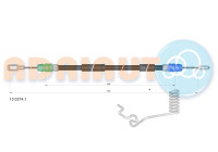 Pull cable, parking brake