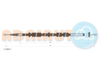 Pull cable, parking brake