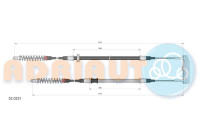 Pull cable, parking brake