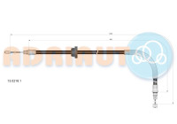 Pull cable, parking brake