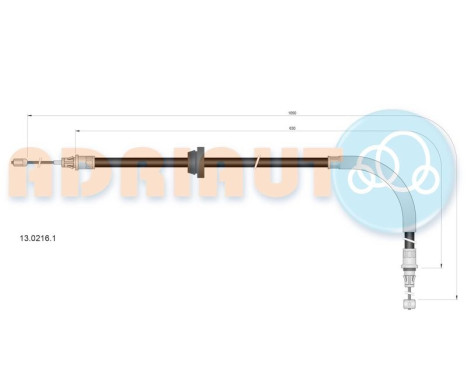 Pull cable, parking brake