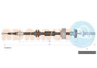 Pull cable, parking brake