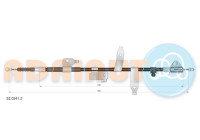 Pull cable, parking brake