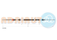 Pull cable, parking brake