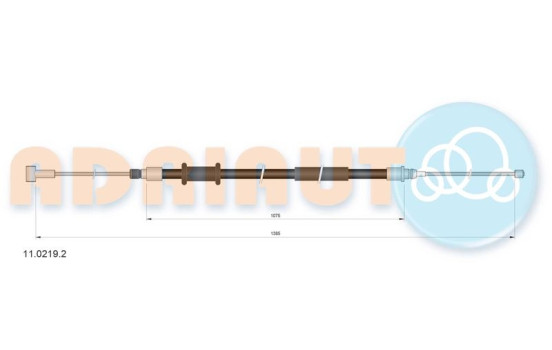 Pull cable, parking brake