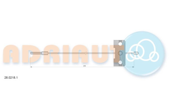 Pull cable, parking brake