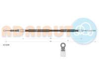 Pull cable, parking brake