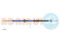 Pull cable, parking brake