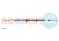 Pull cable, parking brake