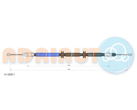 Pull cable, parking brake