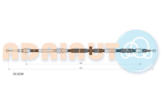 Pull cable, parking brake