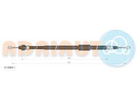 Pull cable, parking brake