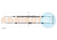 Pull cable, parking brake