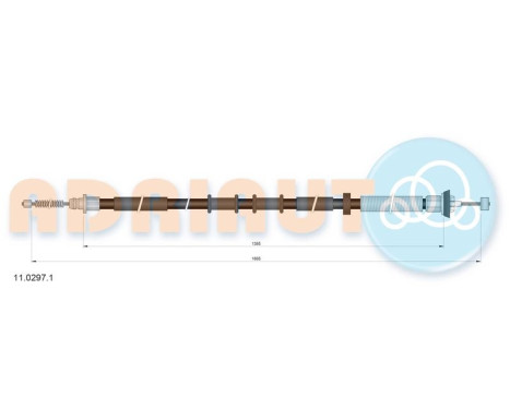Pull cable, parking brake