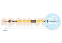 Pull cable, parking brake