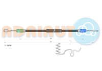 Pull cable, parking brake