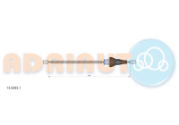 Pull cable, parking brake