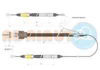 Pull cable, parking brake