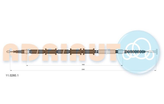 Pull cable, parking brake