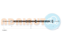 Pull cable, parking brake