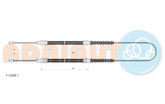 Pull cable, parking brake