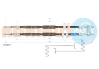 Pull cable, parking brake