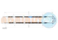 Pull cable, parking brake