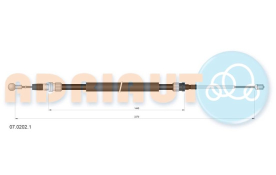 Pull cable, parking brake