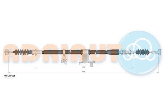 Pull cable, parking brake