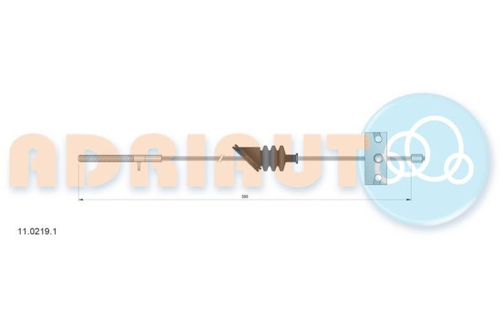 Pull cable, parking brake