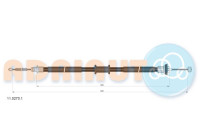 Pull cable, parking brake