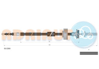 Pull cable, parking brake