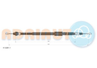 Pull cable, parking brake