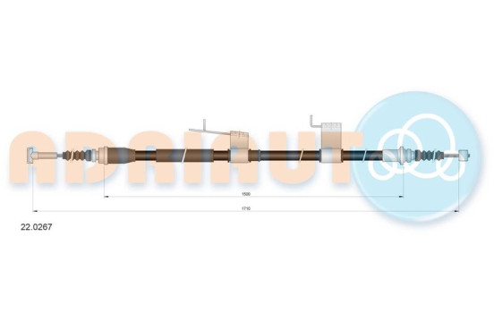 Pull cable, parking brake