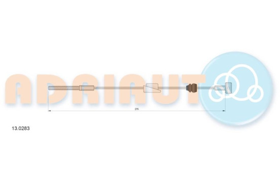 Pull cable, parking brake