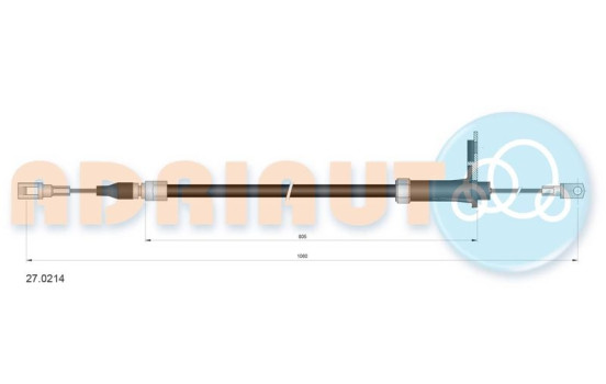 Pull cable, parking brake